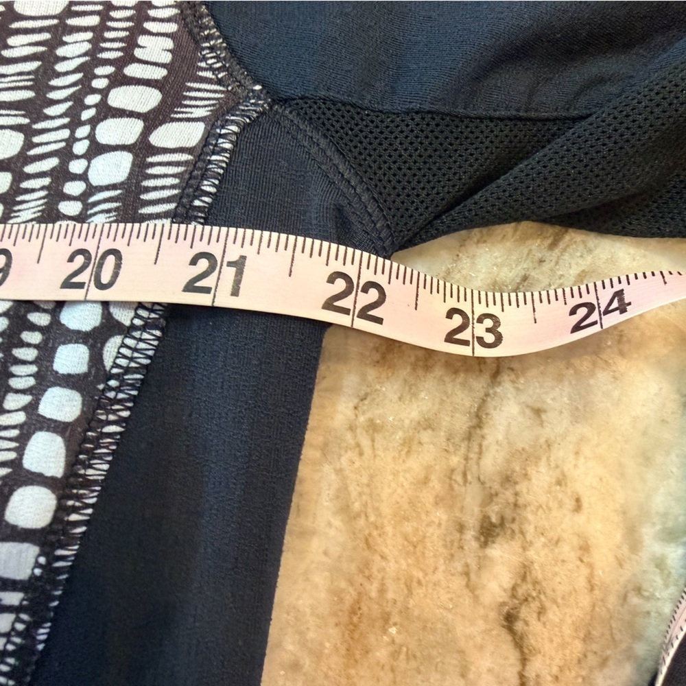 Sansoleil UPF 50 Black White Golf 1/4 Zip Top XL Sun Protection Shirt - Picture 9 of 12
